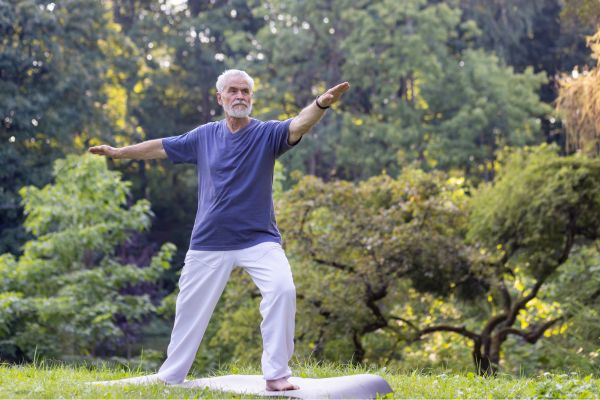 Older man practicing Tai Chi