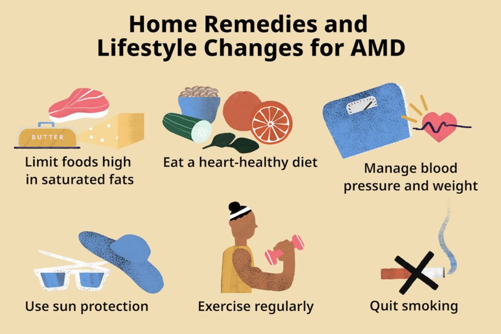Examples of home remedies and lifestyle changes for ADM
