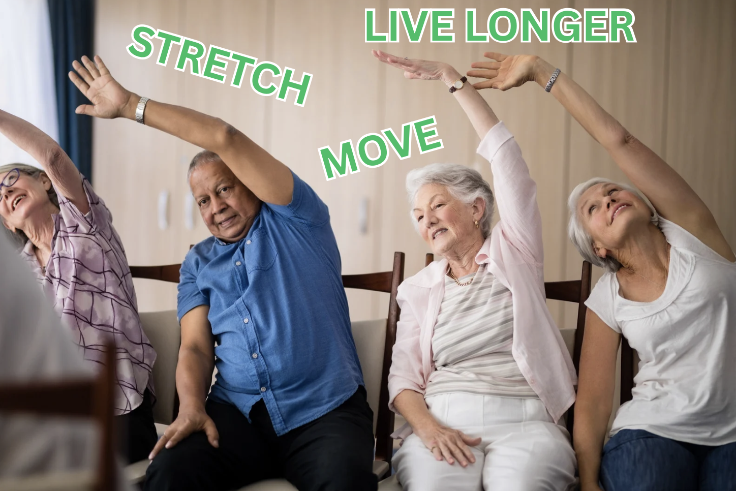 Simple Stretching Exercises and Easy Ways to Stay Active at Home to Boost Your Age