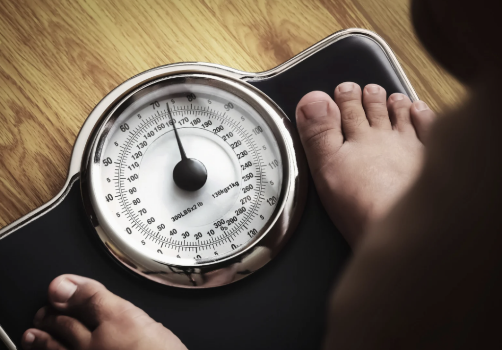 Scales for checking your weight gain or loss