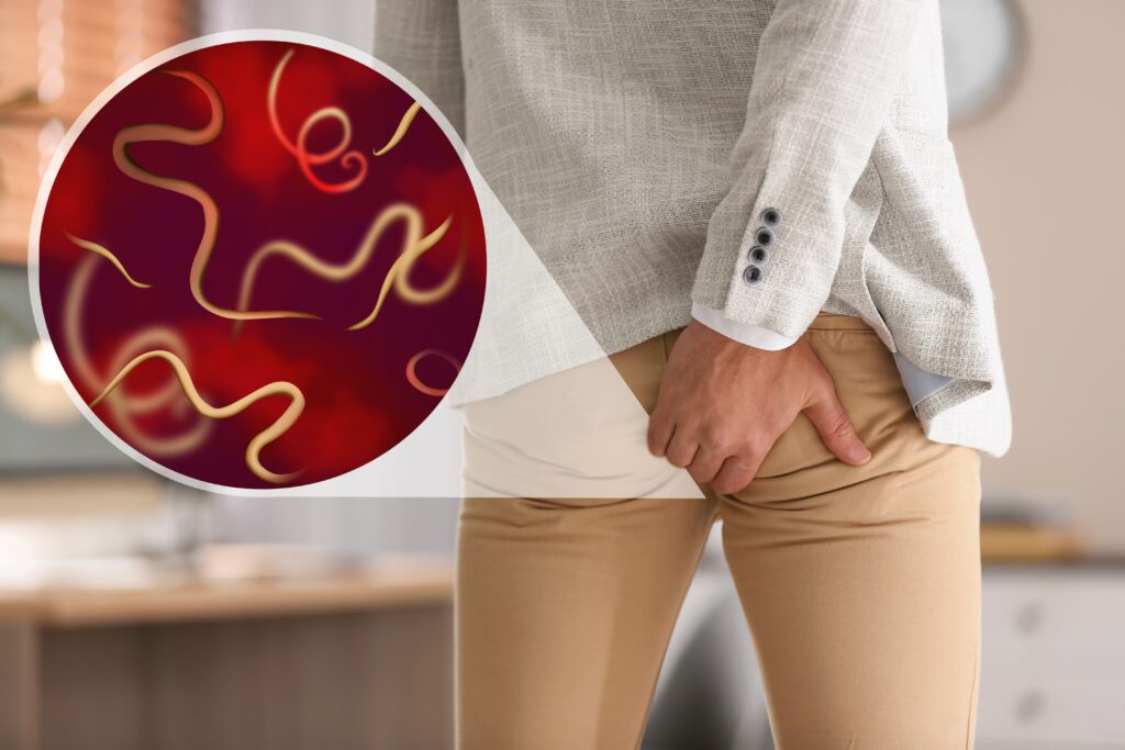 Parasites inside the body